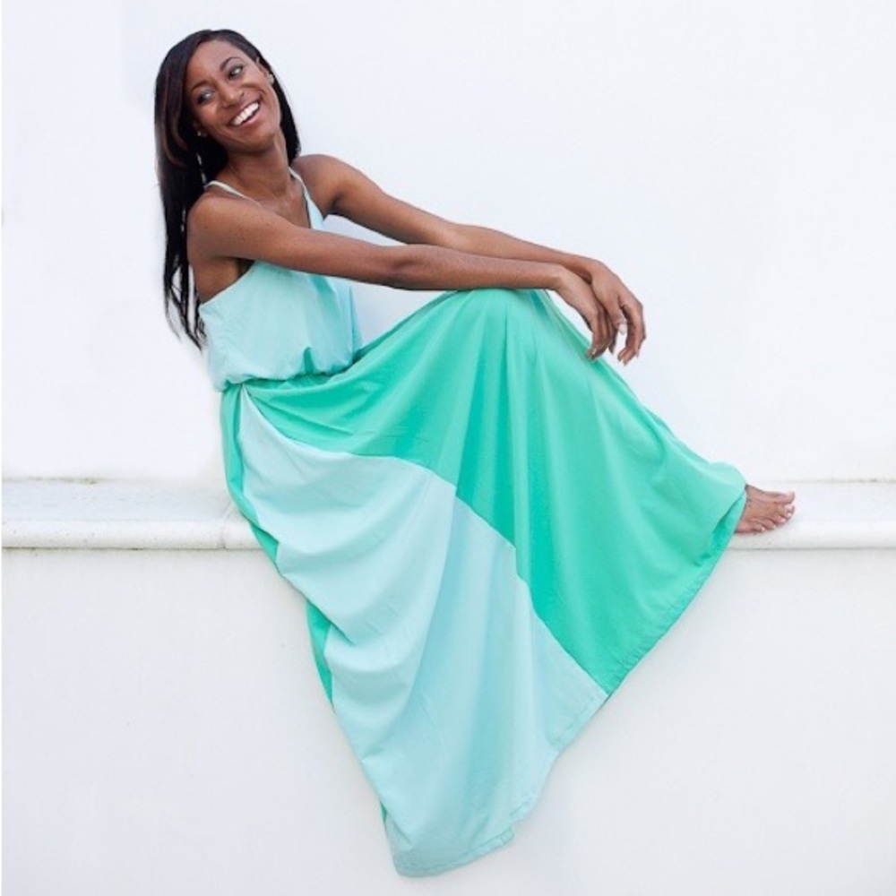 Judith March Mint Maxi Dress